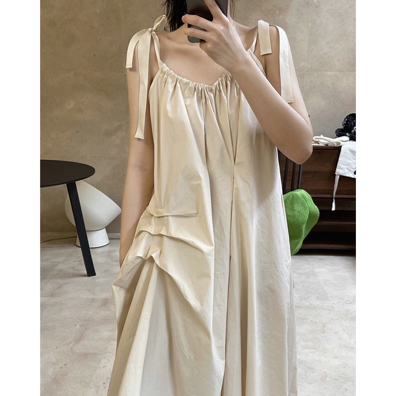 Đầm Dáng Chữ A Thiết Kế Không Đồng Đều Phong Cách Hàn Quốc Thời Trang Mùa Hè Mới Cho Nữ