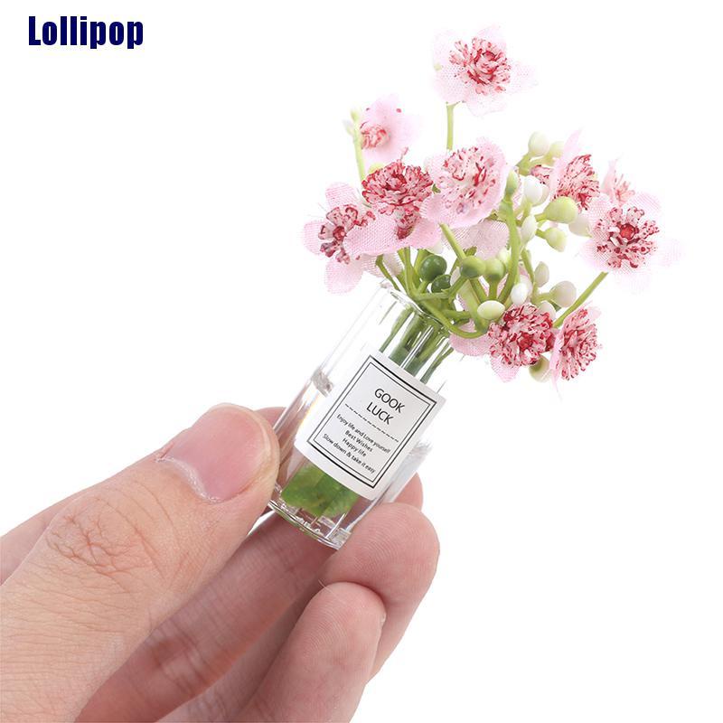 Lọ hoa nhài trang trí nhà búp bê tỉ lệ 1: 12