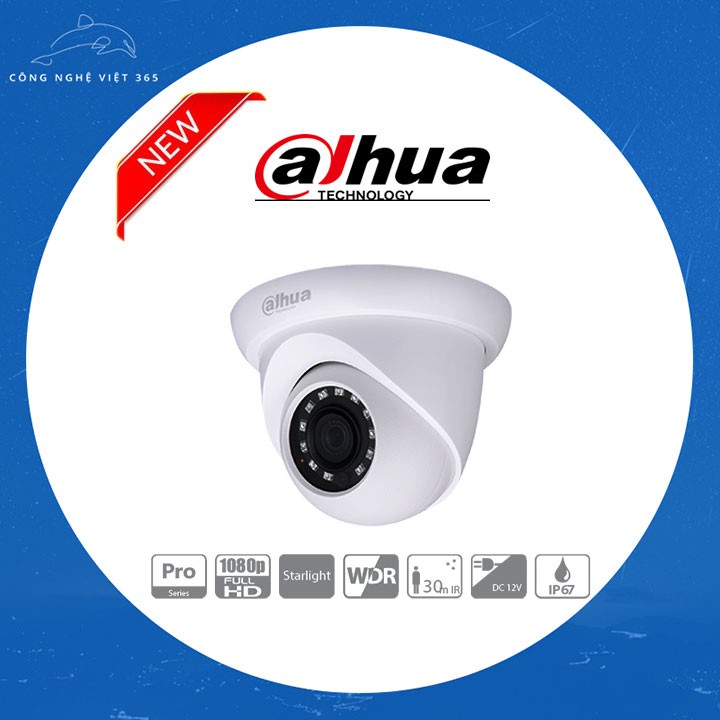 CAMERA DOME STARLIGHT HDCVI 2MP DAHUA HAC-HDW2231SP