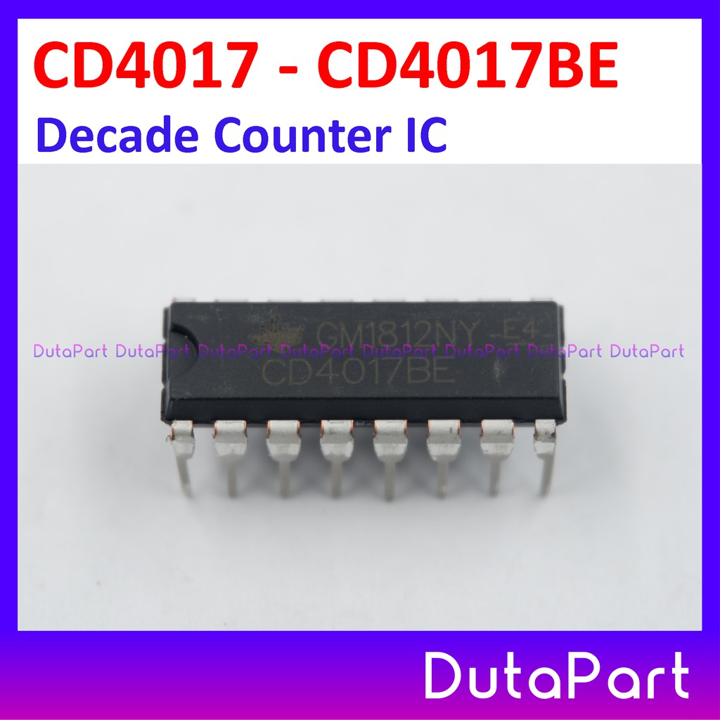 Bộ Vi Mạch Cd4017 Cd4017be Cd 4017 Ic Dip-16