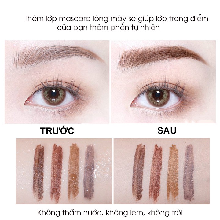 Mascara chuốt lông mày Chioture Eyebrow Dye cọ siêu mảnh chống thấm nước lâu trôi 4.5g | WebRaoVat - webraovat.net.vn