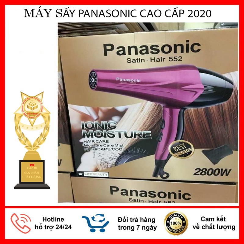 Máy sấy tóc Panasonic– Công suất: 2800w– Máy có chế độ thổi 2 chiều nóng lạnh.– Luồng gió thổi khỏe, chạy êm.