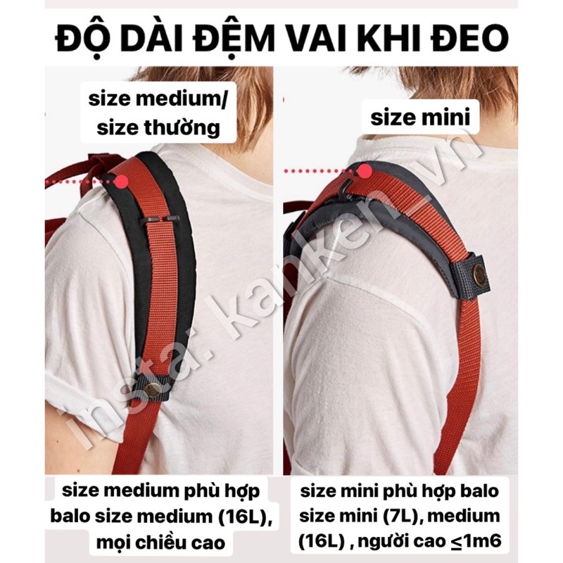 Kanken Shoulder Pads size Medium/Thường & Mini - ĐỆM VAI QUAI ĐEO Balo Kanken Chính Hãng Kanken_vn