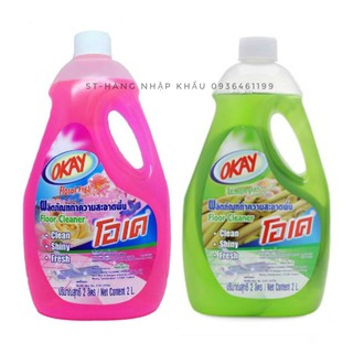 CHai Lau sàn nhà okay ĐỦ MÀU 2000ml Thái lan( CÓ tem nhập khẩu)