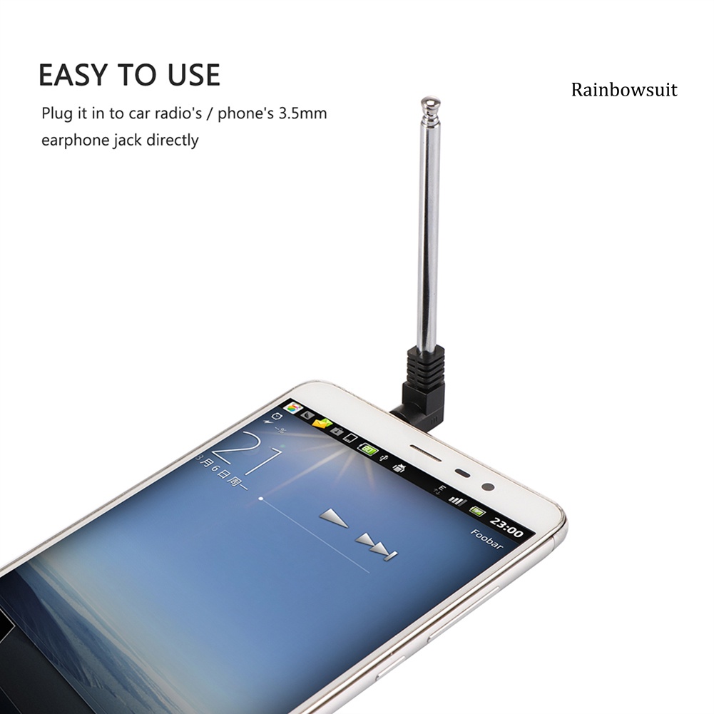 Ăng Ten Radio FM Mini 3.5mm Cho Điện Thoại Di Động