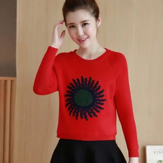 Áo len vạt lệch sang chảnh