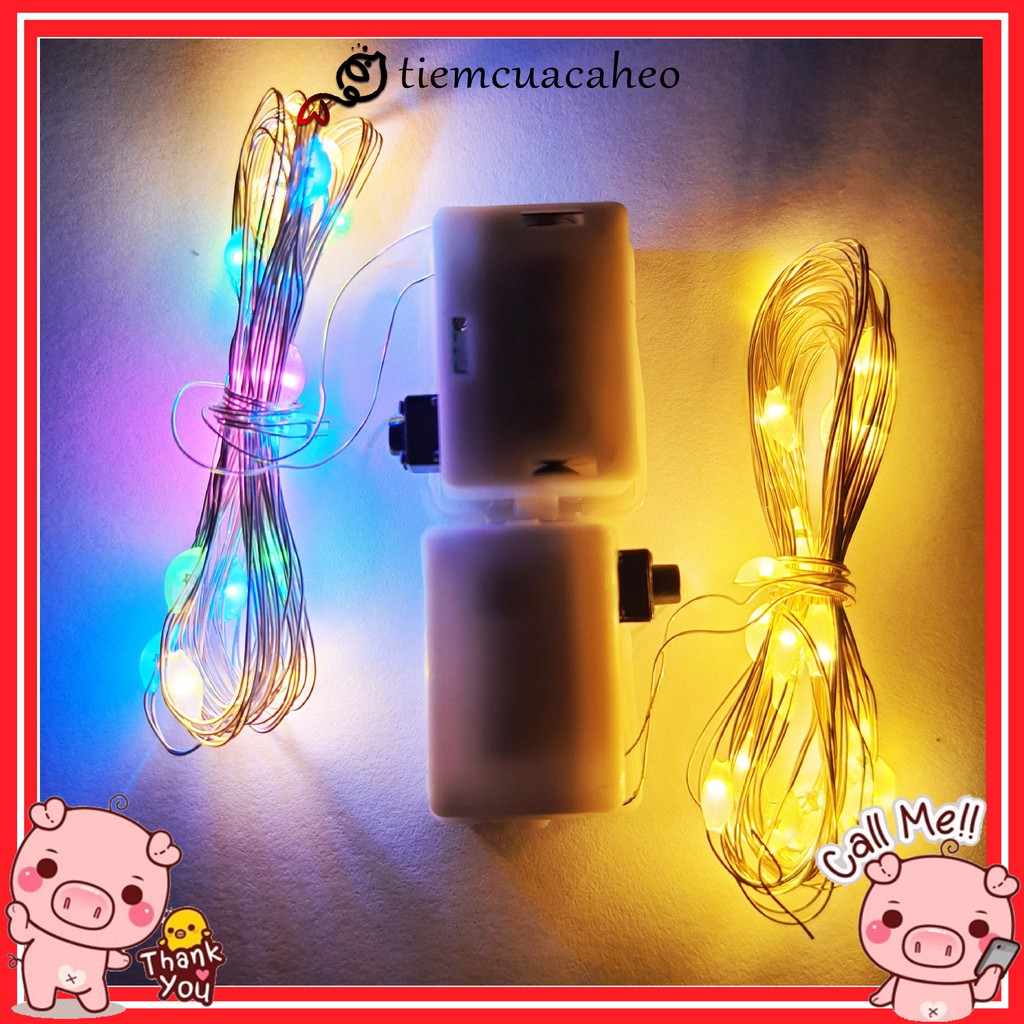 Đèn Led Đom Đóm đổi màu decor trang trí nhà cửa, phòng ngủ, cây thông Noel, hang đá