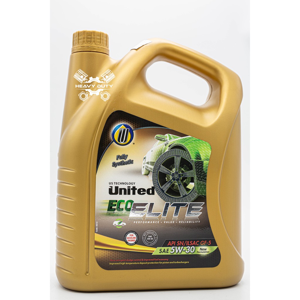 Nhớt Oto Máy Xăng United Eco Elite Fully Synthetic 5W-30 API SN 4L