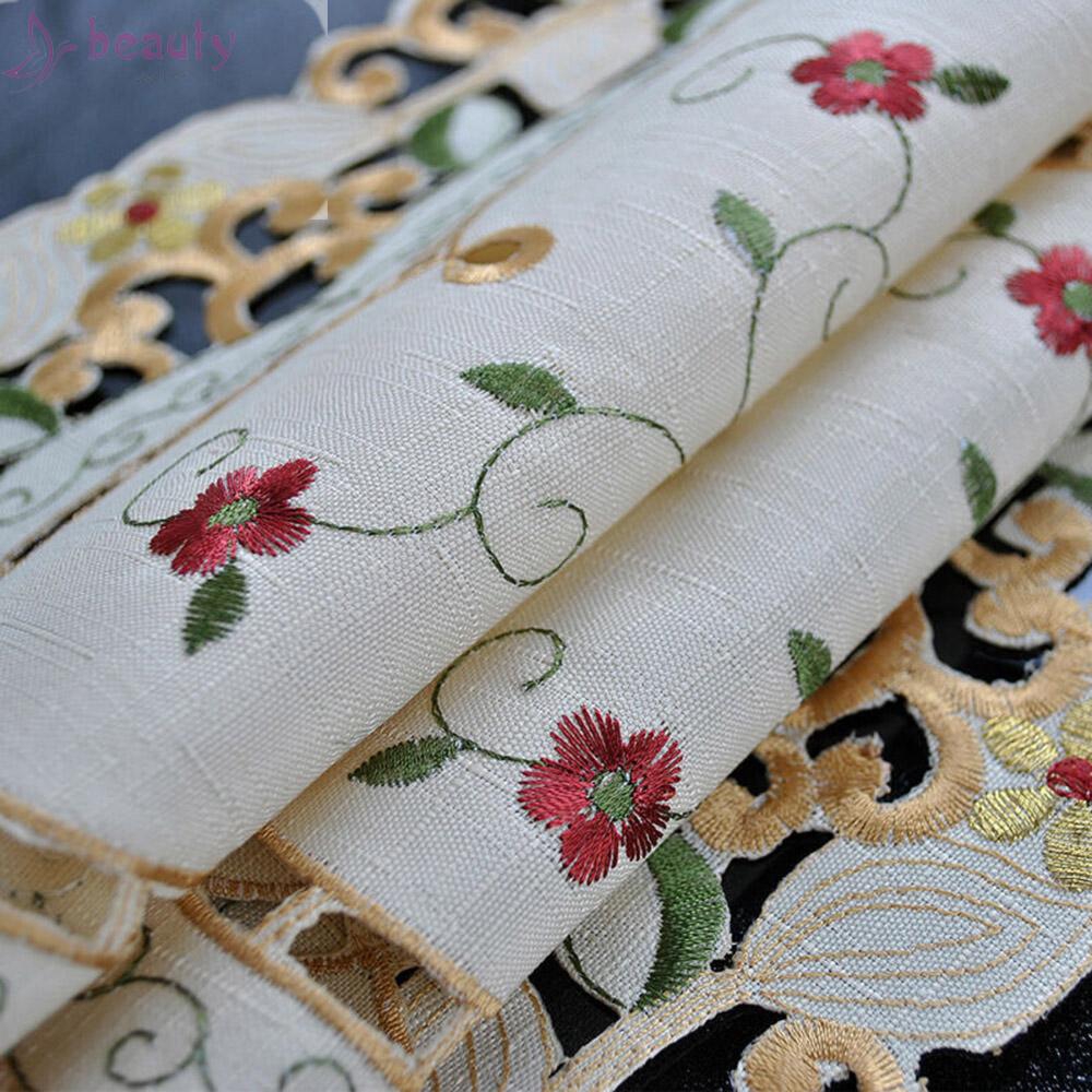 Tấm Lót Bàn Ăn In Họa Tiết Hoa Trang Nhã Cho Gia Đình