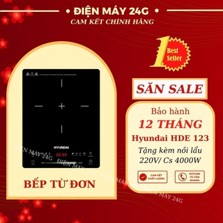 Bếp điện từ Hyundai-HDE 1123 bếp từ đơn thiết kế siêu mỏng nhiều chức năng nấu đa năng mặt kính chịu lực nhiệt cao