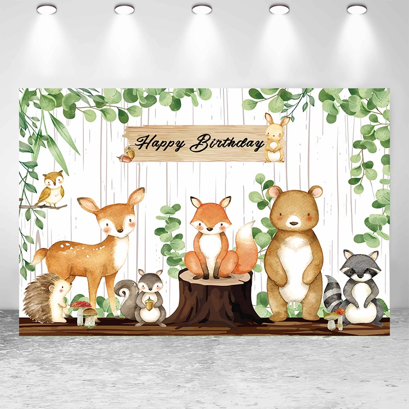 Phông Nền Chụp Ảnh Phong Cách Rừng Cây Nhiệt Đới Độc Đáo Cho Bé Sơ Sinh