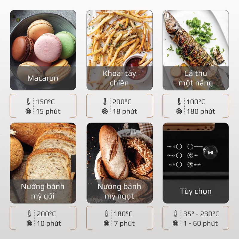 Nồi Chiên Hơi Nước OLIVO SF18 18L 50 chức năng