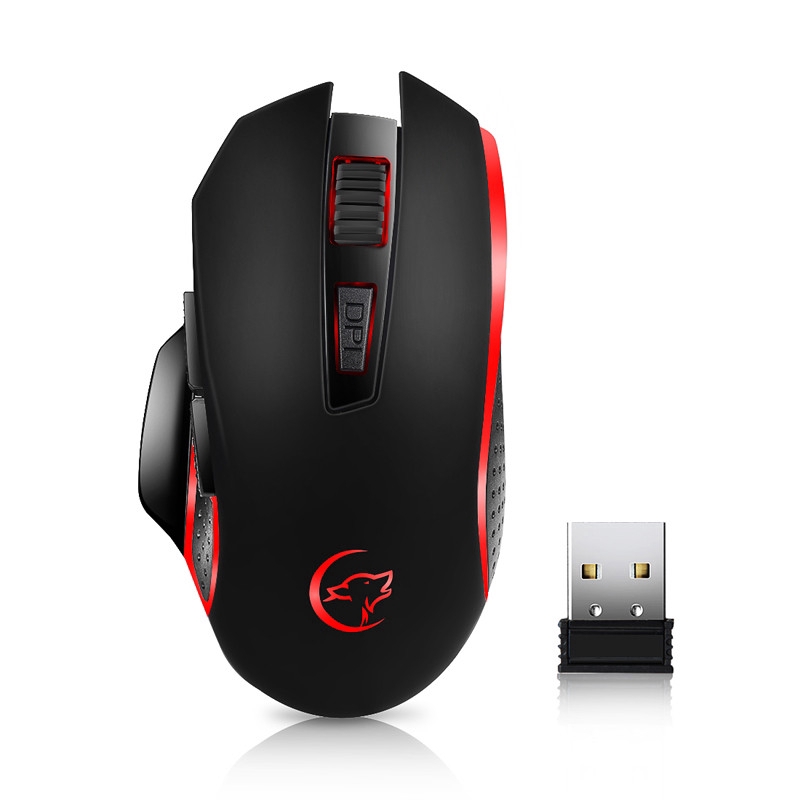 Chuột quang chơi game không dây 2.4G 2400DPI chất lượng cao