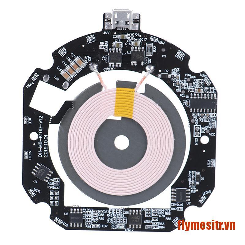 FLYME 10W/15W QI Fast Wireless Charger PCBA Circuit Board Module Transmitter+Coil