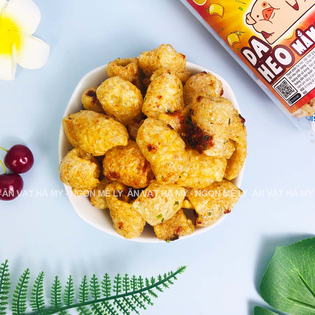 Da heo mắm hành hũ 160g Hà My đồ ăn vặt Hà Nội ngon mê ly