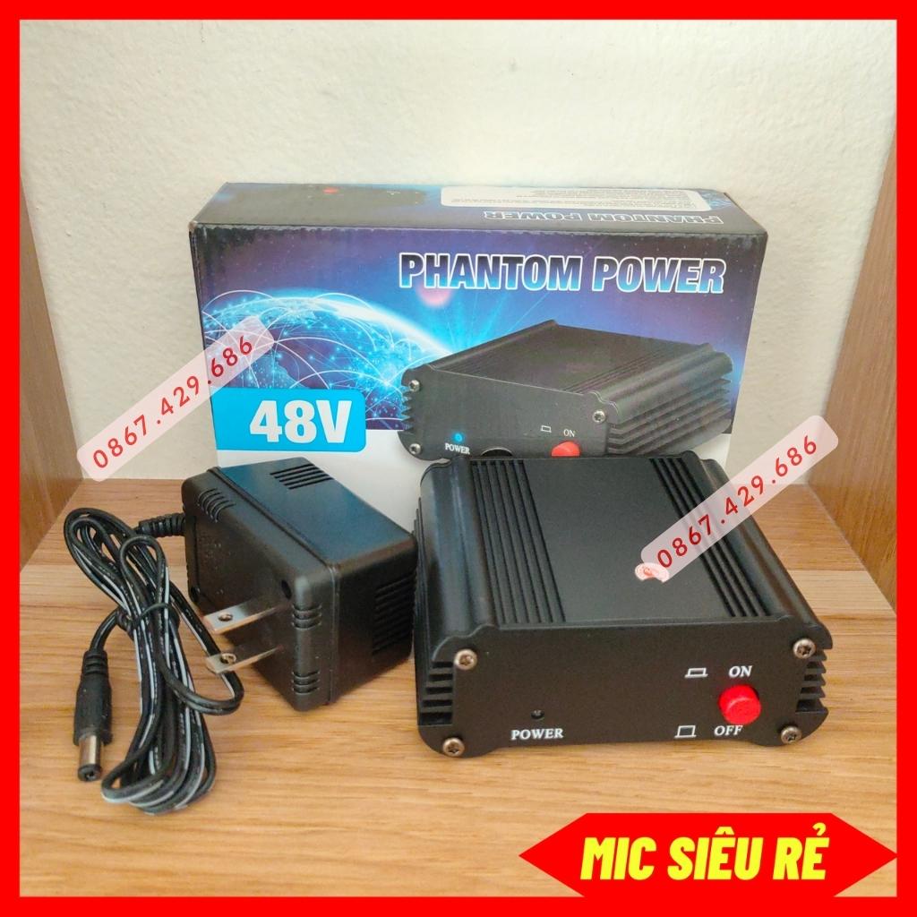 Nguồn Phantom 48V Dùng Cho Các Dòng Mic 48V Như K200, K320, SM8B, K600, K850, AKG P120... Siêu Bền Siêu Tốt