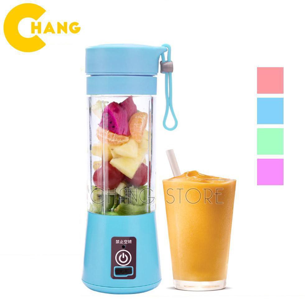 Máy Xay Sinh Tố, Máy Ép Trái Cây Juice Cup 2 Cốc Kèm Sạc USB Đa Năng