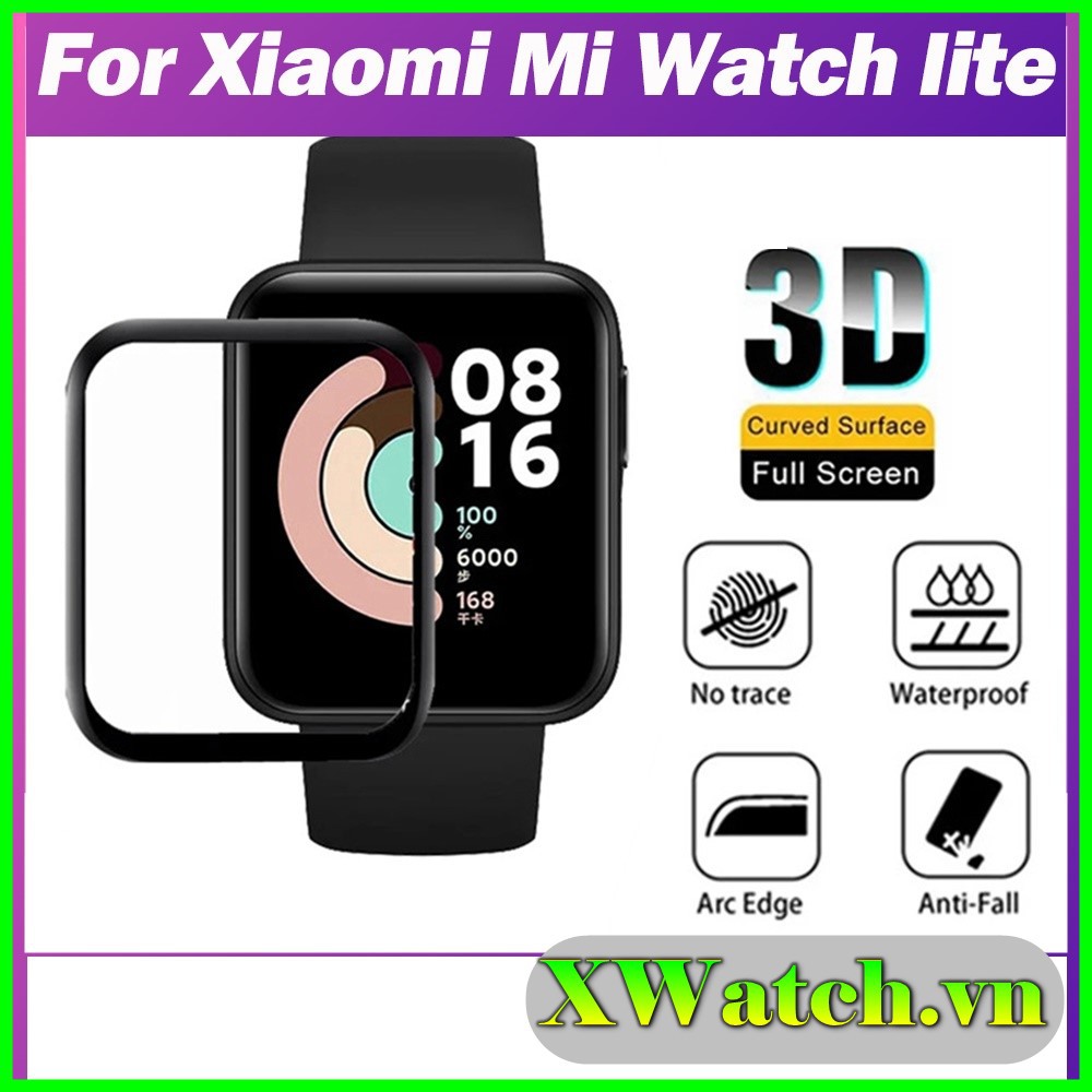 Miếng dán 3D Full màn Xiaomi Redmi Watch / Mi Watch Lite bảo vệ màn chống xước