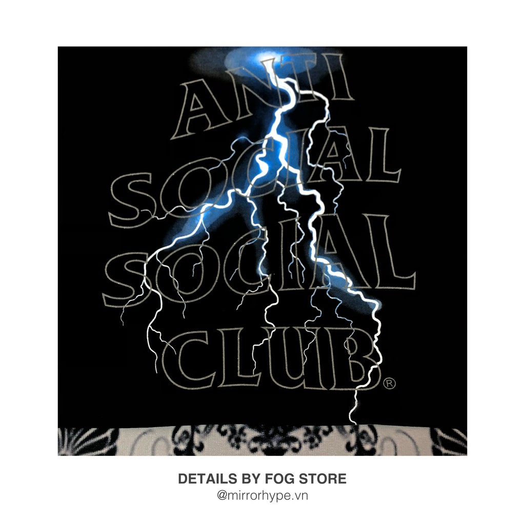 [FOG] - ASSC Áo Thun Anti Social Social Club Thunder Logo - HighQuality