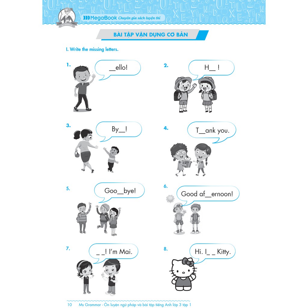 Sách Combo Ms Grammar - Ôn Luyện Ngữ Pháp Và Bài Tập Tiếng Anh Lớp 3: Tập 1 Và 2