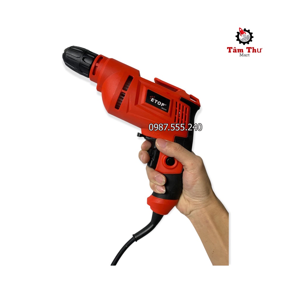 Máy khoan ETOP XH-10A Công suất 620W - Lõi đồng 100% Đầu 10 Ly