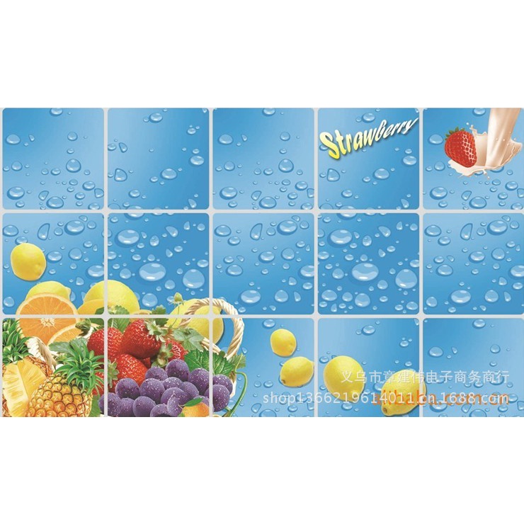 Giấy dán bếp cách nhiệt hàng cao cấp mẫu mới tráng nhôm