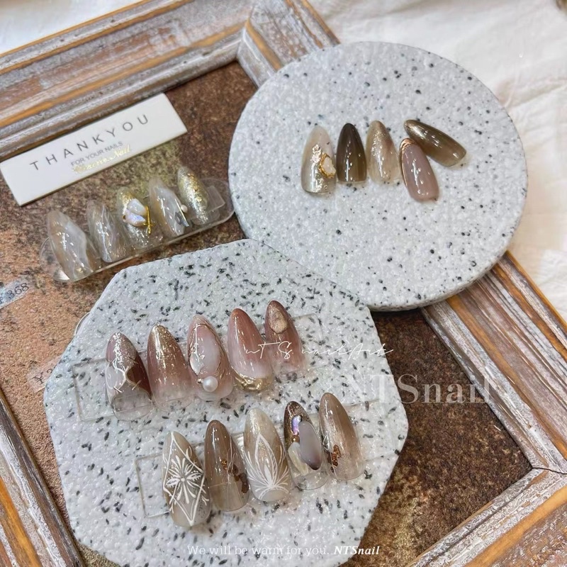 Gạch decor - Phụ kiện chụp ảnh gạch vuông &amp; tròn MaiAnhNails