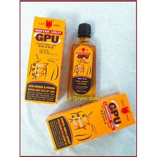 [Hàng chính hãng]Dầu Gừng xoa bóp GPU Thái Lan 60ml