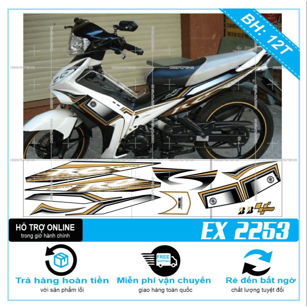 TEM RỜI EX 2010 MẪU ZIN 2253 -- SHIN DECAL 2