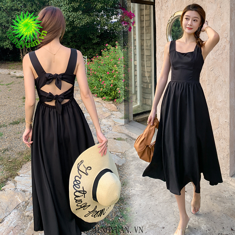 Đầm Nữ Không Tay Kiểu Dáng Retro Thời Trang Quyến Rũ