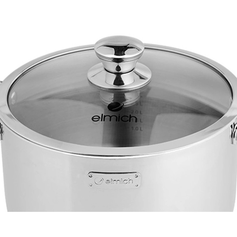 Bộ Nồi Inox 3 Lớp Đáy Liền Elmich Trimax Classic 2106OL Size 18,20,24cm