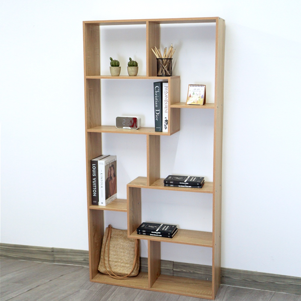 [FREESHIP] Kệ Sách Gỗ Chữ U, màu gỗ và màu trắng chất gỗ MDF dễ dàng lắp ráp, giảm giá lớn