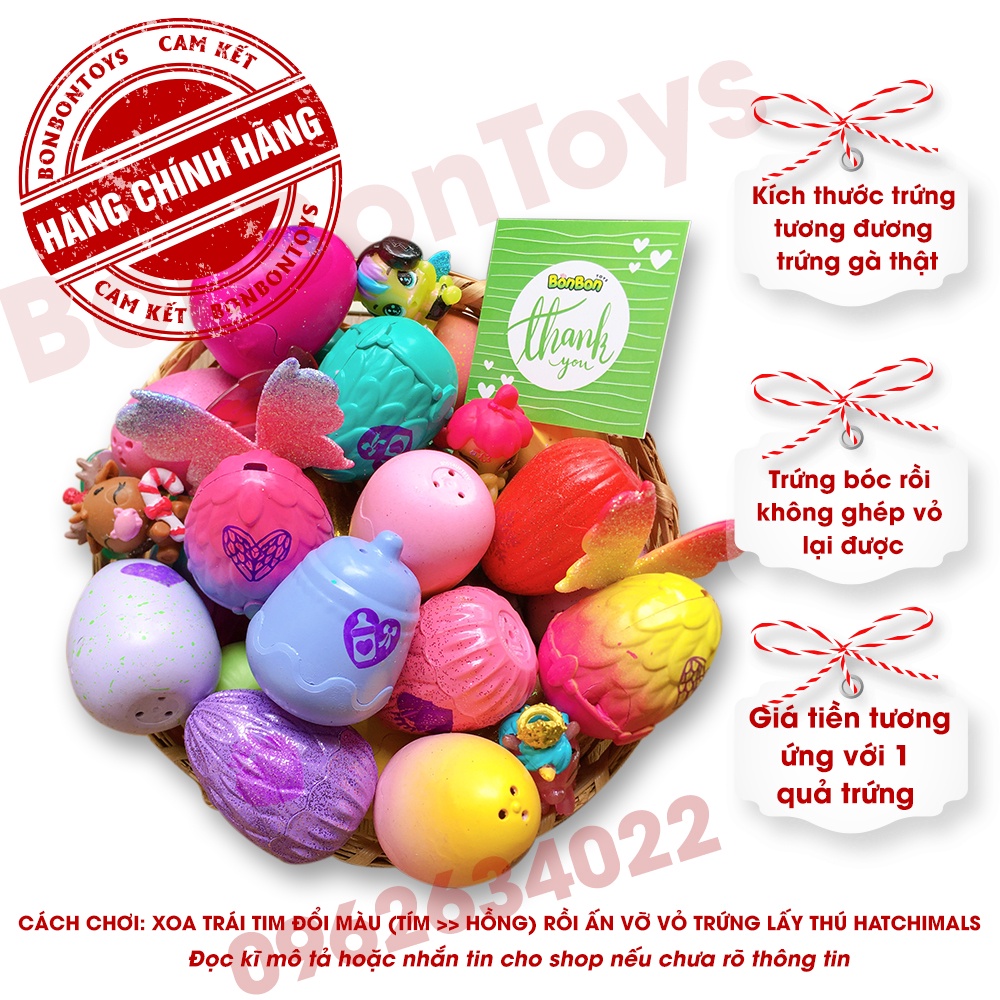 Combo 10 trứng Hatchimals gồm 3 màu khác nhau