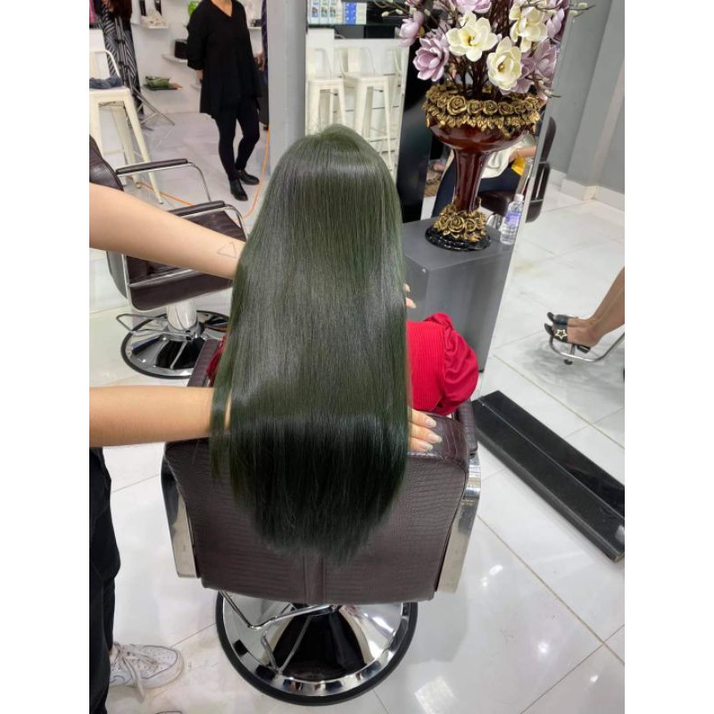 Thuốc Nhuộm Tóc màu xanh rêu, nâu rêu không tẩy- Hair CAre Q4