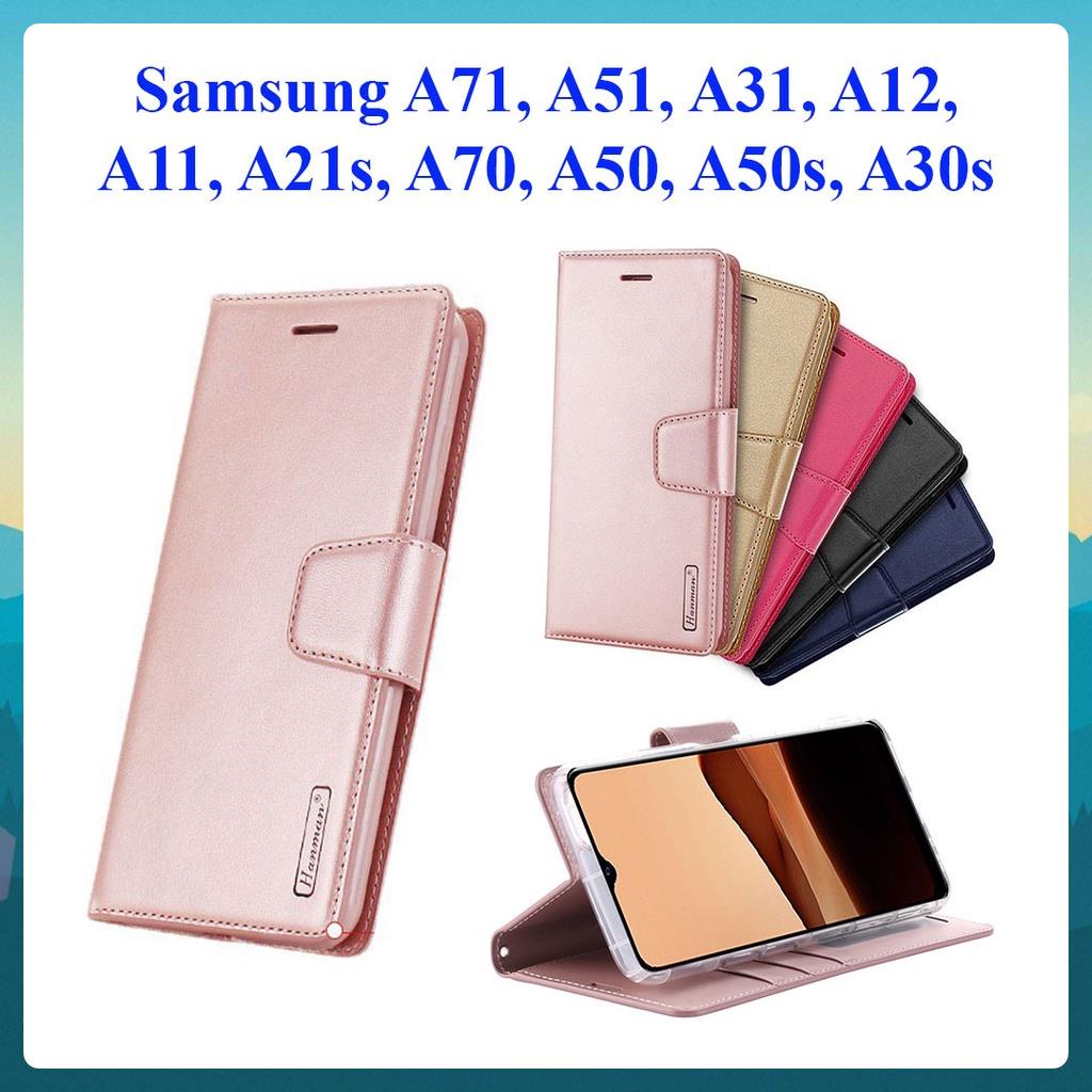 [Bao Xịn] Bao da dạng ví Samsung A71, A51, A31, A12, A11, A21s, A70, A50, A50s, A30s ngăn đựng thẻ A