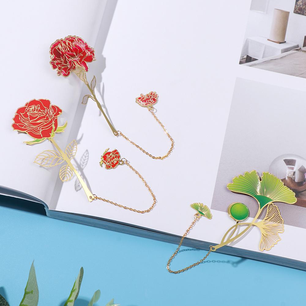 Doraw Brass Bookmark Mặt Dây Chuyền Kim Loại Rỗng Phong Cách Trung Hoa Retro Mới