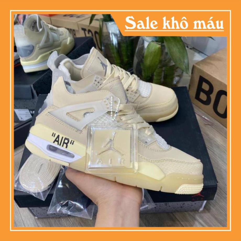 Giày Sneaker Jordan 4 Off White Full Box Full Phụ Kiện Freeship | BigBuy360 - bigbuy360.vn