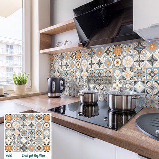 Decal gạch bông set 30 ô 20x20cm -e6