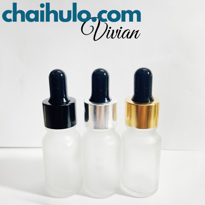 10ml - Lọ đựng Tinh Dầu, lọ đựng Serum , lọ chiết mỹ phầm, thủy tinh mờ nắp bóp serum