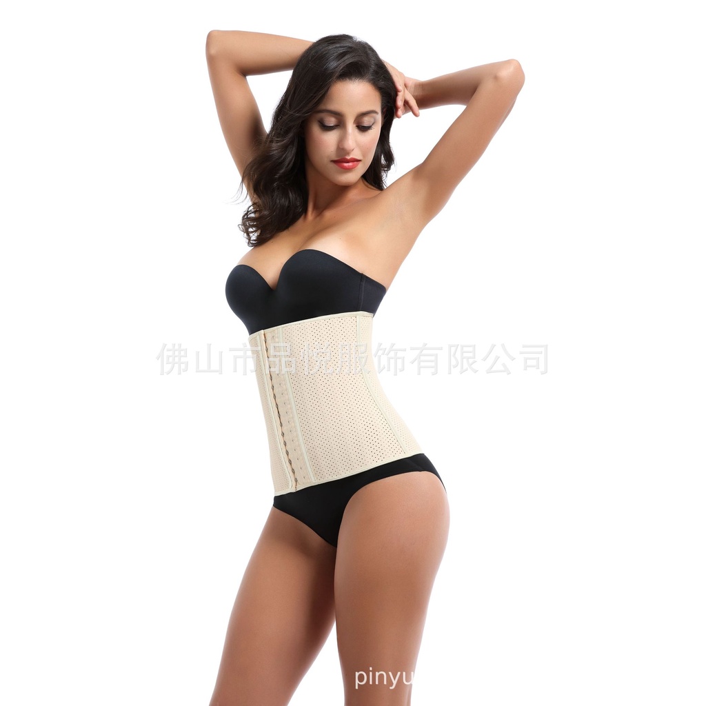 [Video Thật]Đai latex nịt bụng 25 xương 100% cao su (29cm) thông hơi 2 màu đen,da | BigBuy360 - bigbuy360.vn