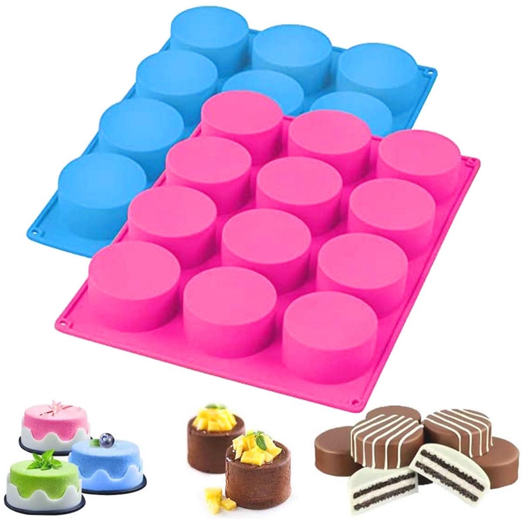Khuôn Silicone Làm Nến Xà Phòng Hình Trụ