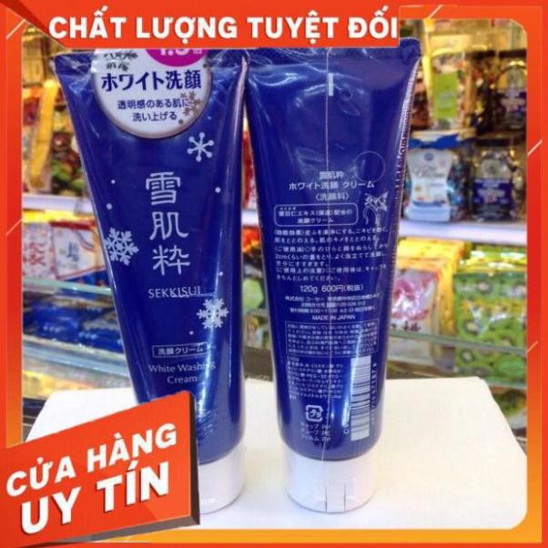 [Hàng chính hãng] Hàng auth Sữa rửa mặt Kose Sekkisei White Washing Cream 120gr