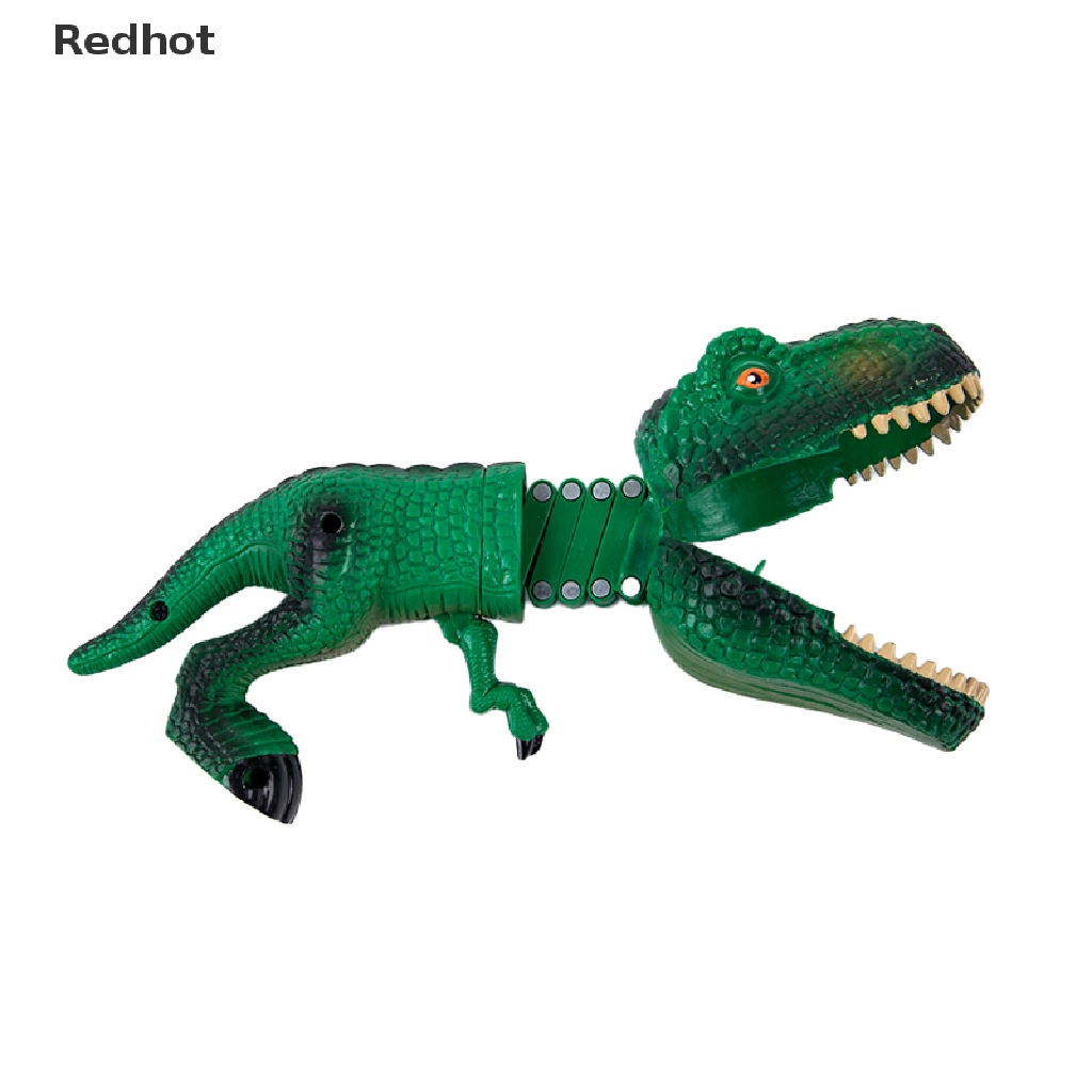 &lt; Redhot &gt; Kẹp Lò Xo Hình Cá Mập Khủng Long Cắn Tay Vui Nhộn