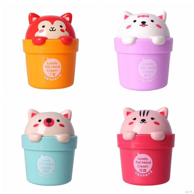 [Hàng mới về] Kem Dưỡng Trắng Da Tay Nuôi Dưỡng Chống Nếp Nhăn Và Khô Da Thiết Kế Mèo Hoạt Hình Đáng Yêu