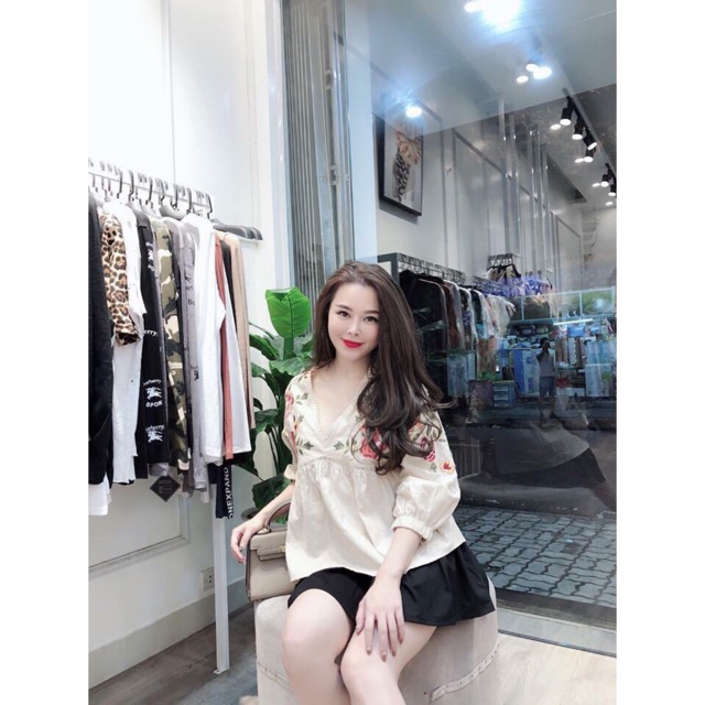 👍ÁO BABYDOLL THÊU HOA👚👚👚