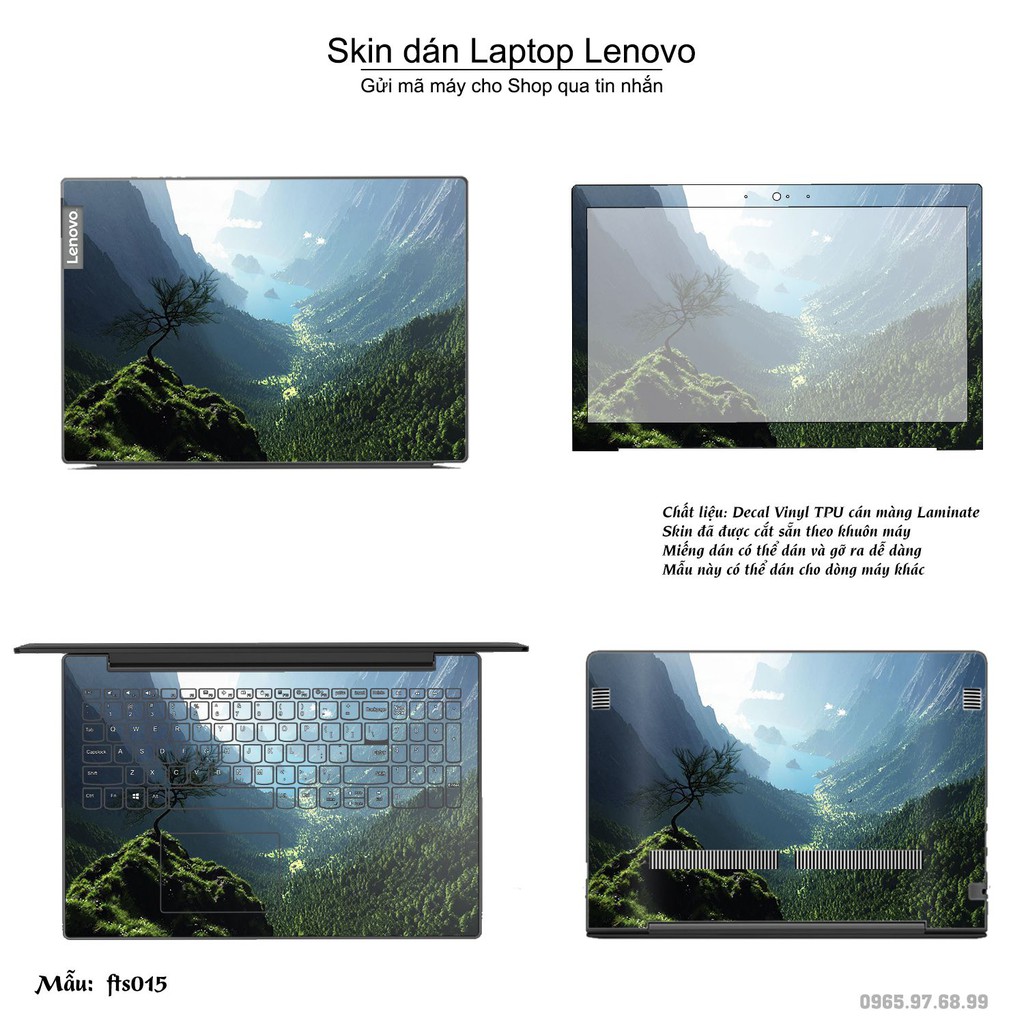 Skin dán Laptop Lenovo in hình Fantasy (inbox mã máy cho Shop)