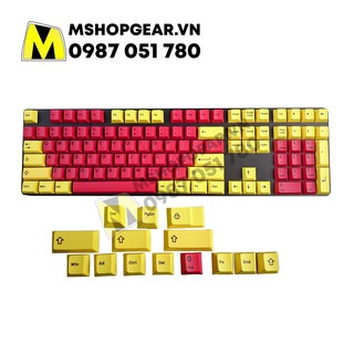 SET KEYCAP IRONMAN ĐỎ VÀNG THICK PBT DYE-SUBLIMATION CHERRY PROFILE 123 KEYS CHO LAYOUT BÀN PHÍM ANSI – LEOPOLD 980M – 6