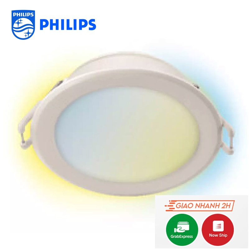 Đèn Âm Trần Led Thông Minh PHILIPS WIZ 9W D105 Điều Khiển Ánh Sáng Qua Wifi Bảo Hành 2 Năm (1 Đổi 1)