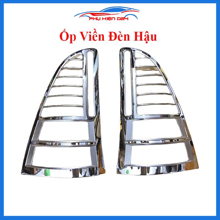Ốp viền đèn pha hậu Innova 2006-2007-2008 mạ crom trang trí làm đẹp xe