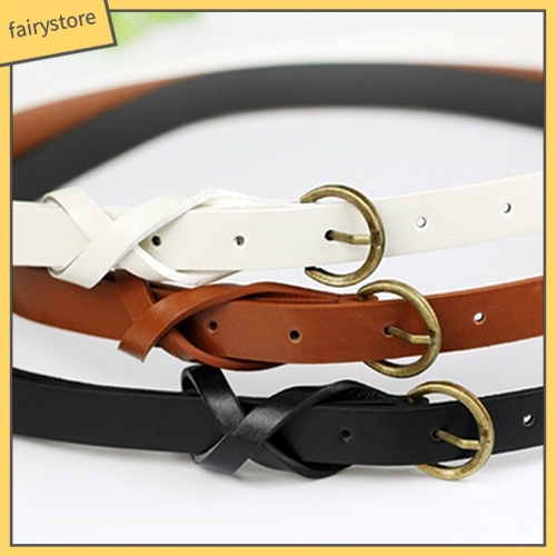 Dây nịt cho nữ mảnh giả da kiểu dáng đơn giản